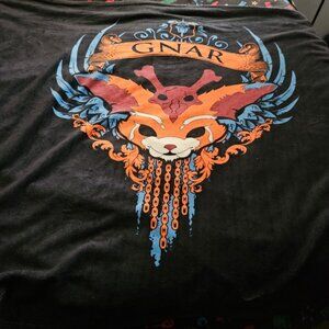 Fanmade League of Legends Gnar Throw Blanket
